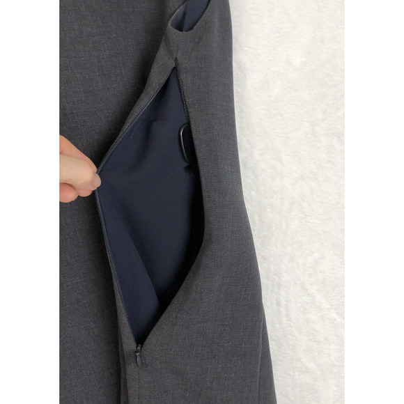NWT TAHARI Midi Sheath Dress Sz 6 Gray Sleeveless Lined Side‎ Zip Business USA - Picture 12 of 14